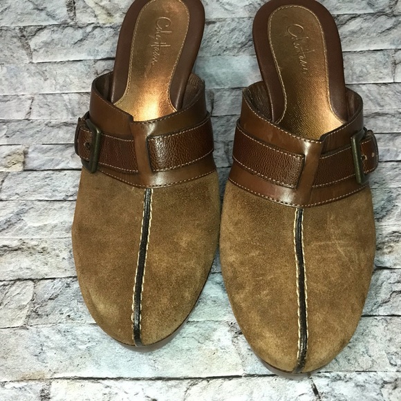 🌵Cole Hann Brown Suede Clogs - Picture 6 of 7